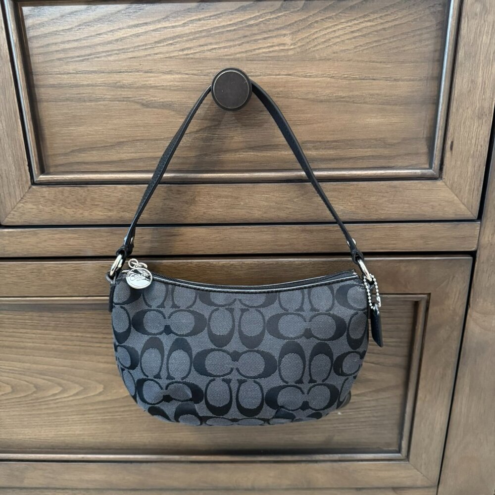 Coach Signature C Demi Mini Shoulder Bag – Black Y2K Style - Picture 3 of 12
